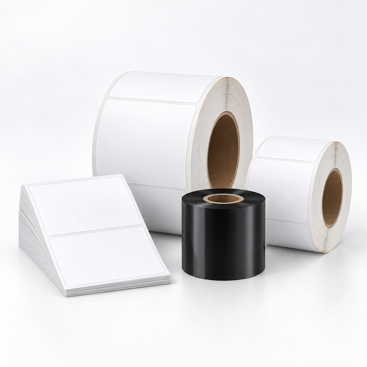 Thermal labels and ribbon supplies